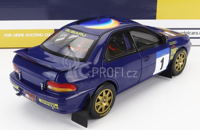 Sun-star Subaru Impreza 555 N 1 Winner Rally Hong Kong Beijijng 1994 P.bourne - T.sircombe 1:18 Blue