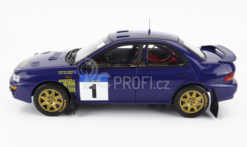 Sun-star Subaru Impreza 555 N 1 Winner Rally Hong Kong Beijijng 1994 P.bourne - T.sircombe 1:18 Blue