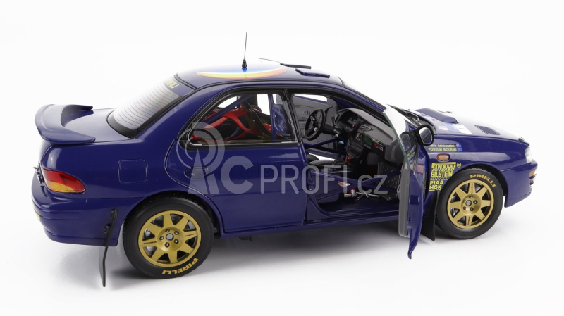 Sun-star Subaru Impreza 555 N 1 Winner Rally Hong Kong Beijijng 1994 P.bourne - T.sircombe 1:18 Blue