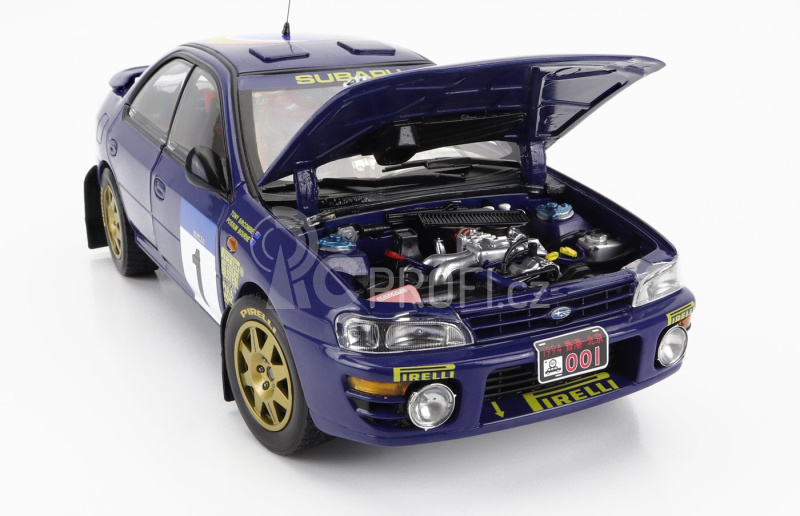 Sun-star Subaru Impreza 555 N 1 Winner Rally Hong Kong Beijijng 1994 P.bourne - T.sircombe 1:18 Blue