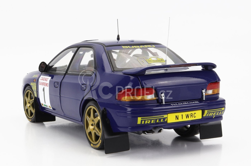 Sun-star Subaru Impreza 555 N 1 Winner Rally Sanremo 1996 C.mcrae - D.ringer 1:18 Blue