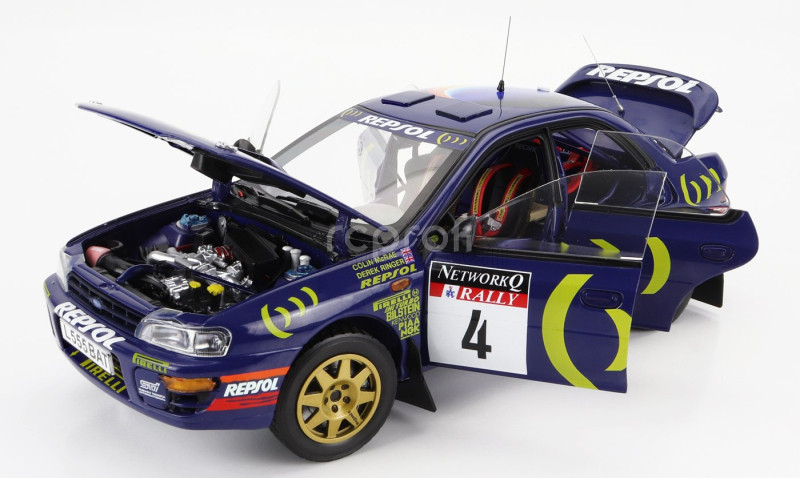 Sun-star Subaru Impreza 555 N 4 Winner Rally Rac Lombard 1995 C.mcrae - D.ringer 1:18 Blue