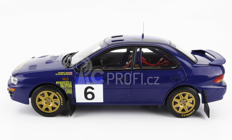 Sun-star Subaru Impreza 555 N 6 2nd Rally Hong Kong Beijijng 1994 R.burns - R.reid 1:18 Blue