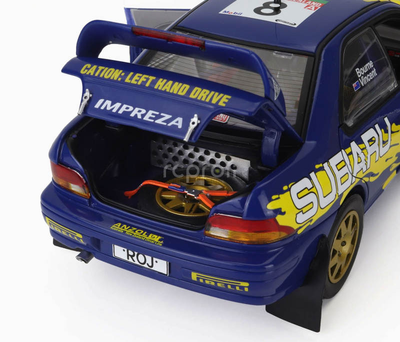 Sun-star Subaru Impreza 555 N 8 Rally New Zeland 1997 Peter Bourne - Craig Vincent 1:18 Modrá Žlutá