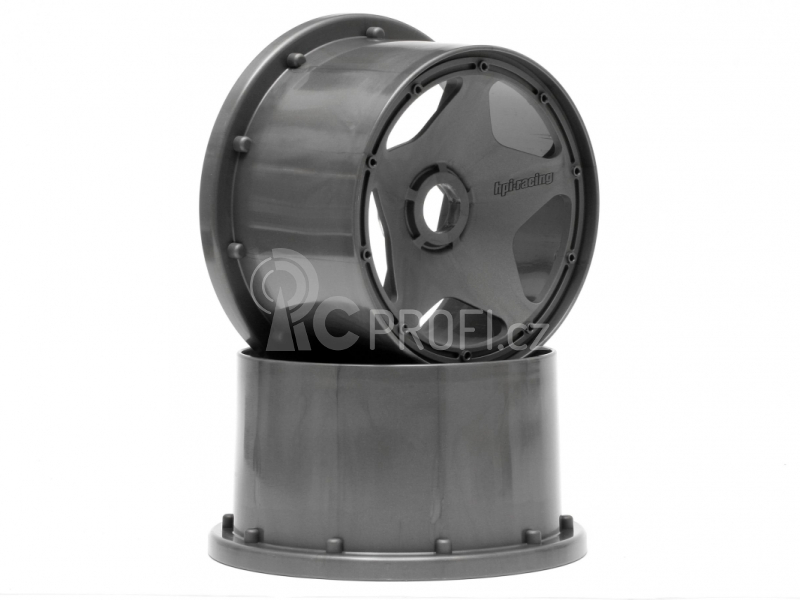Super Star Wheel Gunmetal Rear (120X75Mm)