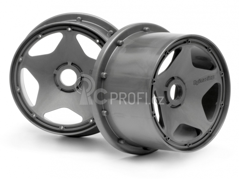 Super Star Wheel Gunmetal Rear (120X75Mm)