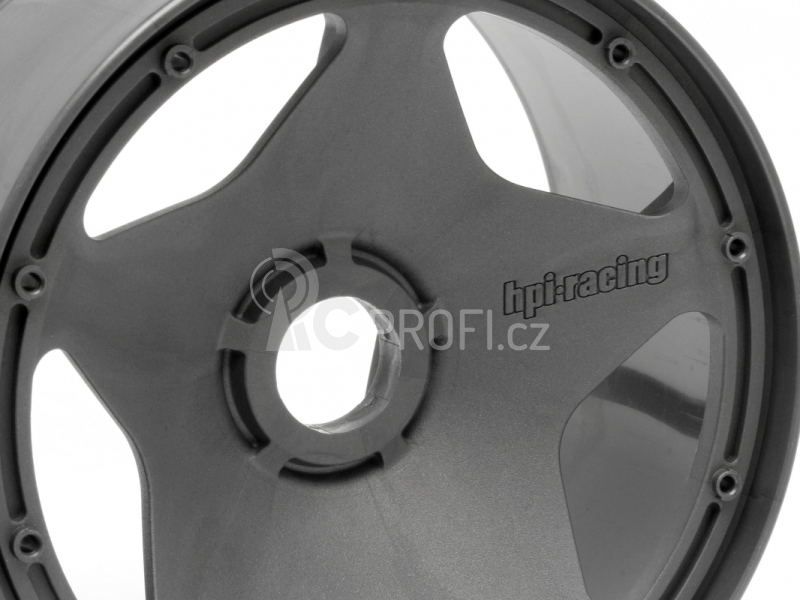 Super Star Wheel Gunmetal Rear (120X75Mm)