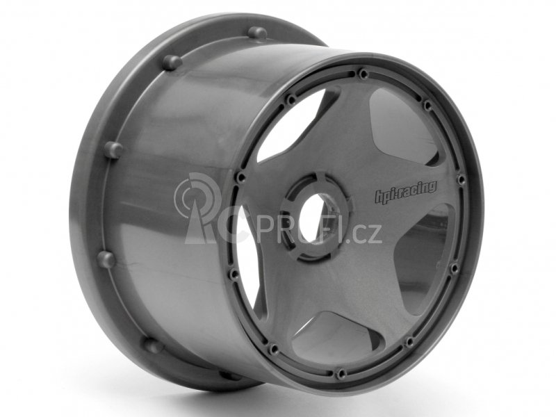 Super Star Wheel Gunmetal Rear (120X75Mm)