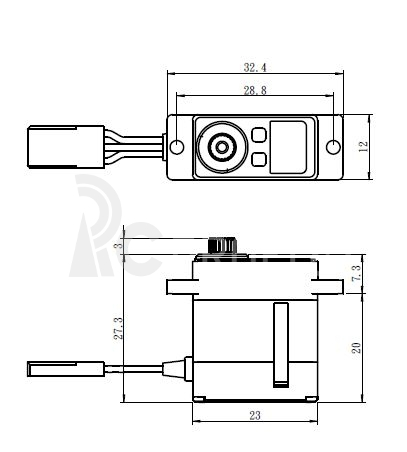 SV-1232MG Digitální servo Hi Volt