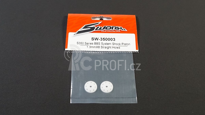 SWORKz BBS System pístníce olejového tlumiče 1,3mm x8, rovné, 2 ks.