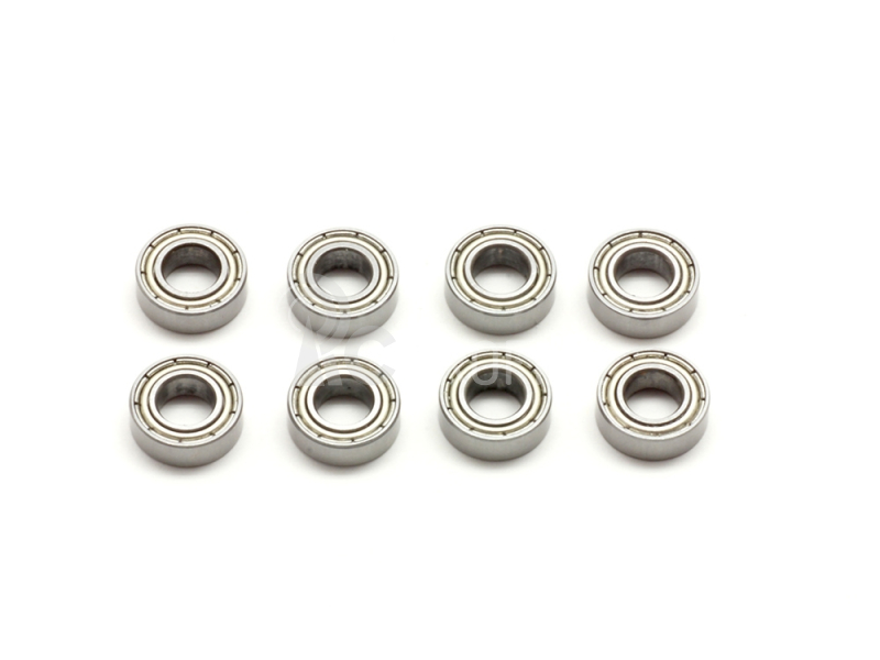 SWORKz kuličkové ložiska s kovovou prachovkou 6x12x4mm, 8 ks.