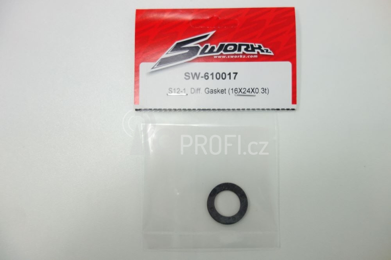 SWORKz S12-1 těsnění diferenciálu 16x24x0.3mm, 2 ks.