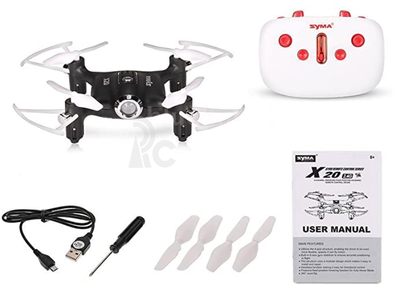 BAZAR - Dron Syma X20, černá
