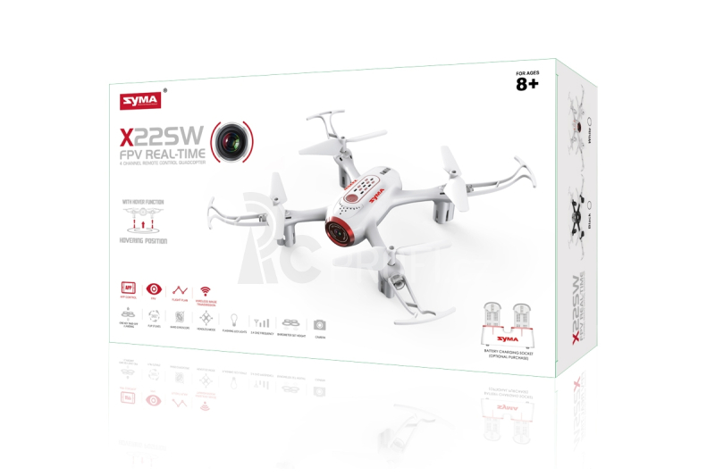 Dron Syma X22SW, bílá