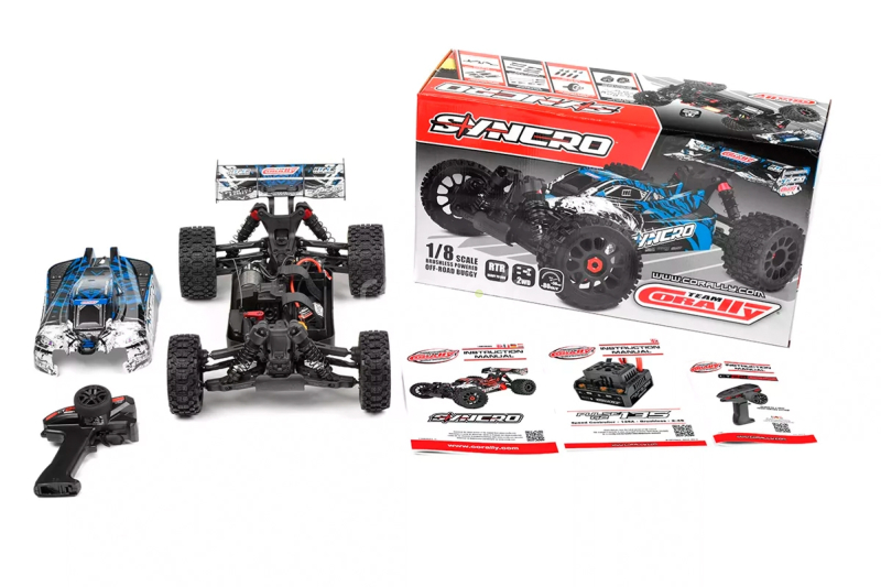 RC auto SYNCRO - BUGGY 2WD 3-4S - RTR, modrá