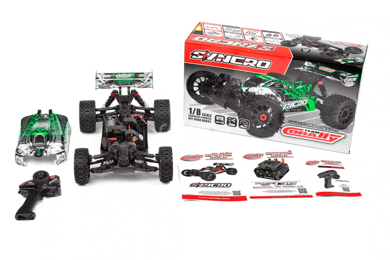 RC auto SYNCRO - BUGGY 2WD 3-4S - RTR, zelená