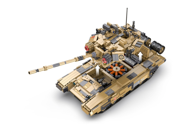 T90 Main Battle Tank - Stavebnice z kostek