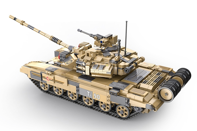 T90 Main Battle Tank - Stavebnice z kostek
