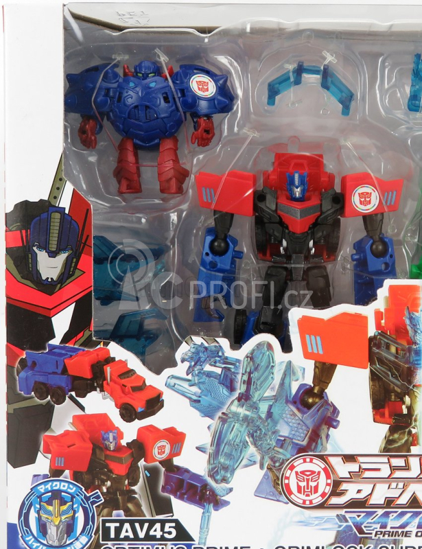 Takara-tomy Takara-tomy Transformers Set 2x Adventure Grimlock + Optimus Prime 1:64 Zelená Černá Modrá