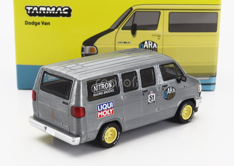 Tarmac Dodge Ram 150 Van Liqui Moly 1996 1:64 Žlutá Černá