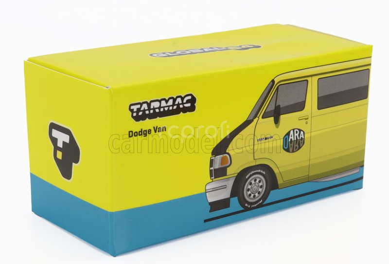 Tarmac Dodge Ram 150 Van Liqui Moly 1996 1:64 Žlutá Černá