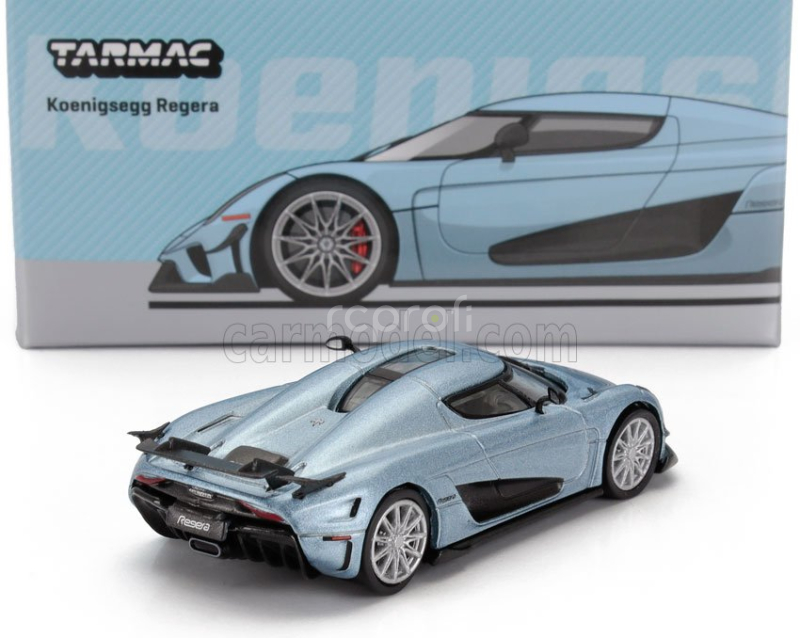 Tarmac Koenigsegg Regera 2016 1:64 Světle Modrá Met