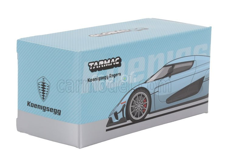 Tarmac Koenigsegg Regera 2016 1:64 Světle Modrá Met