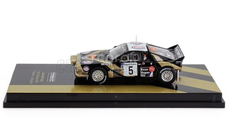 Tarmac Lancia 037 Grifone Esso N 5 Winner Rally Catalunia 1985 Fabrizio Tabaton - Luciano Tedeschini 1:64 Zlatá Černá