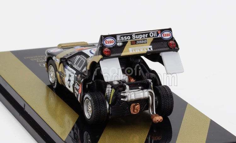 Tarmac Lancia 037 Grifone Esso N 5 Winner Rally Catalunia 1985 Fabrizio Tabaton - Luciano Tedeschini 1:64 Zlatá Černá