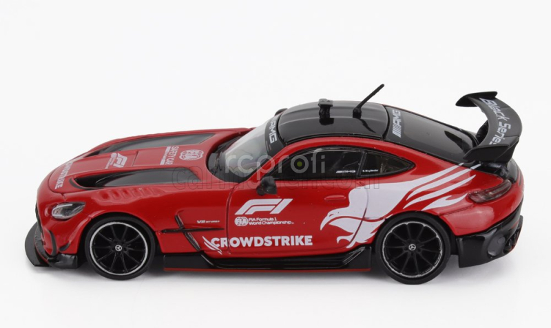 Tarmac Mercedes benz Amg Gt V8 Black Series F1 Safety Car Crowdstrike Season 2024 Bernd Maylander 1:64 Červená Bílá Černá