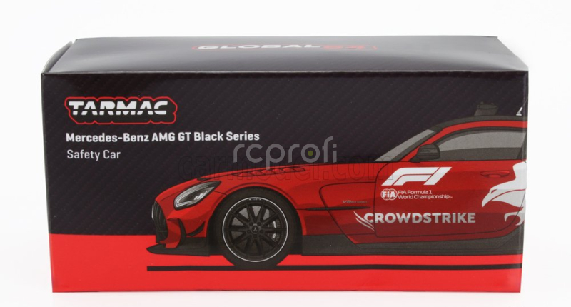 Tarmac Mercedes benz Amg Gt V8 Black Series F1 Safety Car Crowdstrike Season 2024 Bernd Maylander 1:64 Červená Bílá Černá
