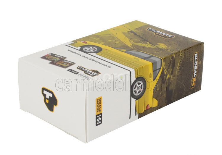 Tarmac Mitsubishi Lancer Evo Iii Gsr 1997 1:64 Žlutá