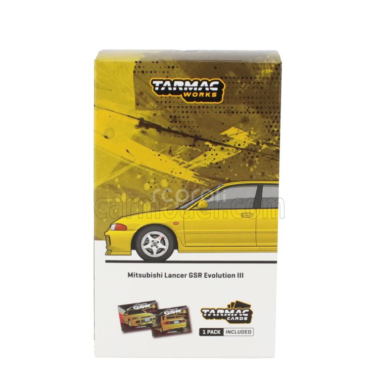 Tarmac Mitsubishi Lancer Evo Iii Gsr 1997 1:64 Žlutá