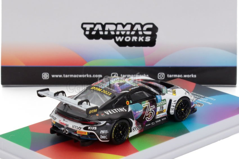 Tarmac Porsche 911 992 Gt3 R Team Kus Bernhard N 75 Dtm Season 2023 Laurin Heinrich 1:64 Bílá Černá