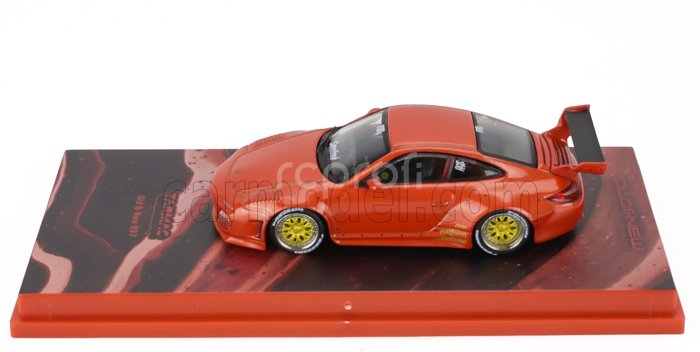 Tarmac Porsche 911 997-2 Coupe 2010 - Old & New 997 1:64 Red Met