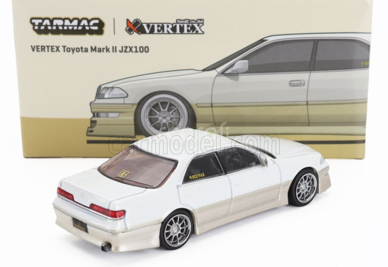 Tarmac Toyota Chaser Mkii Jzx100 Vertex 1999 1:64 Bílá Béžová