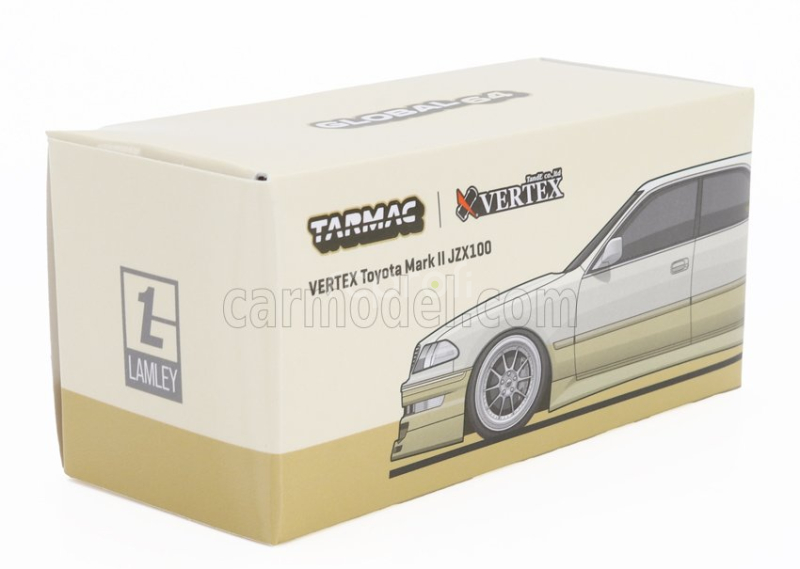 Tarmac Toyota Chaser Mkii Jzx100 Vertex 1999 1:64 Bílá Béžová