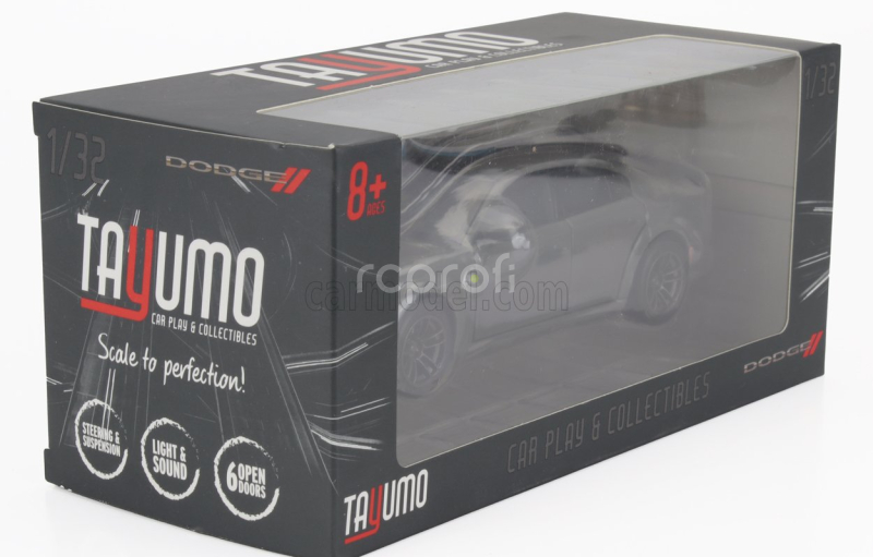 Tayumo Dodge Charger Coupe 2023 1:32 Šedá Černá