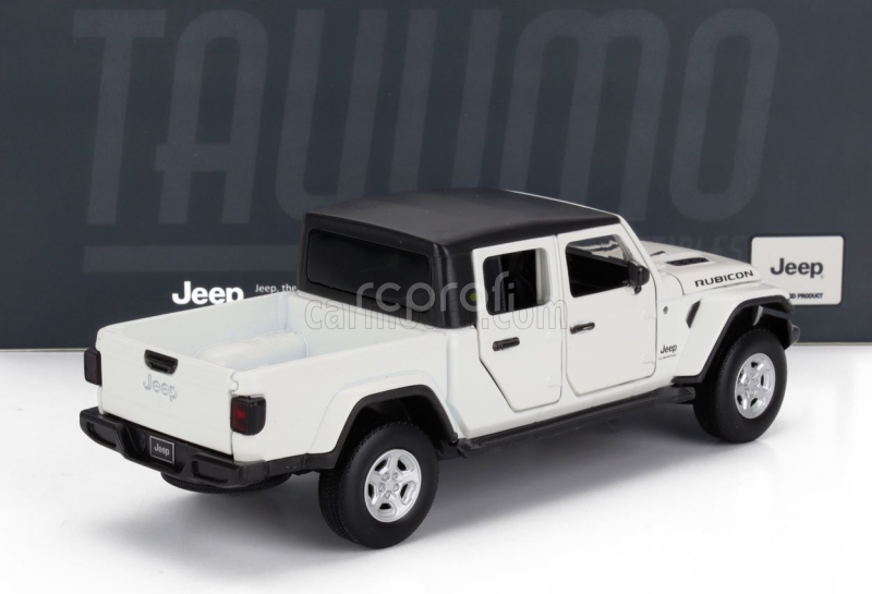 Tayumo Jeep Gladiator Pick-up Truck Rubicon 2020 1:32 Bílá Černá
