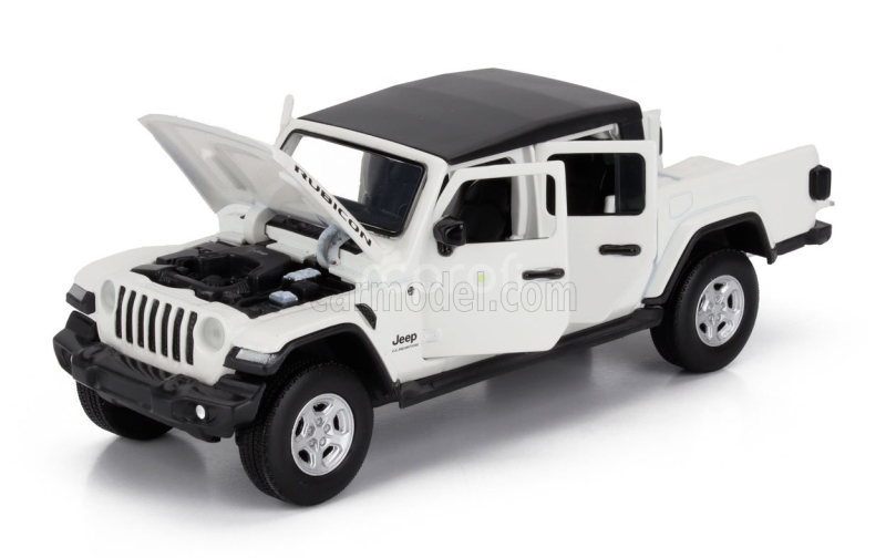 Tayumo Jeep Gladiator Pick-up Truck Rubicon 2020 1:32 Bílá Černá