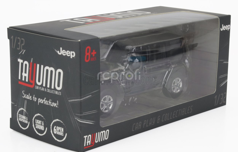 Tayumo Jeep Wrangler Sahara Hard-top 2012 1:32 Black