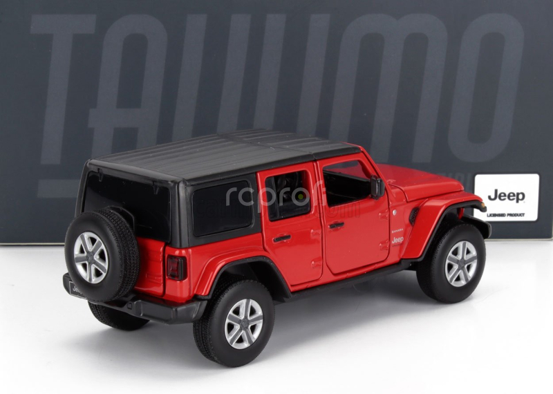 Tayumo Jeep Wrangler Sahara Hard-top 2012 1:32 Červená Černá