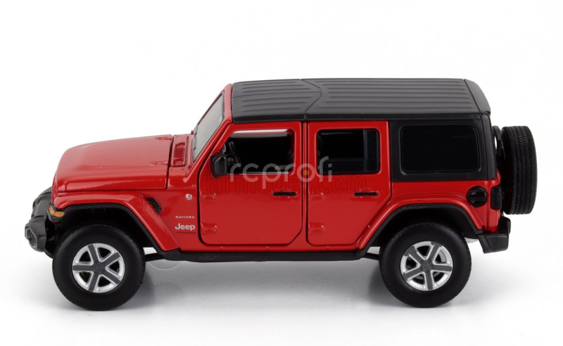 Tayumo Jeep Wrangler Sahara Hard-top 2012 1:32 Červená Černá