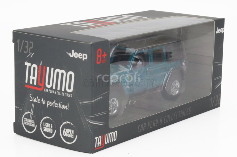 Tayumo Jeep Wrangler Sahara Hard-top 2012 1:32 Modrá Černá