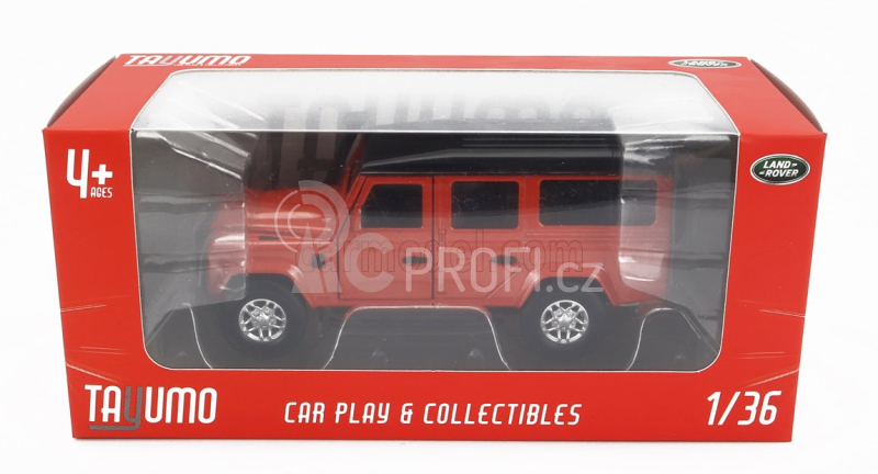 Tayumo Land rover Defender 110 Station Wagon 1999 1:36 Oranžová Černá