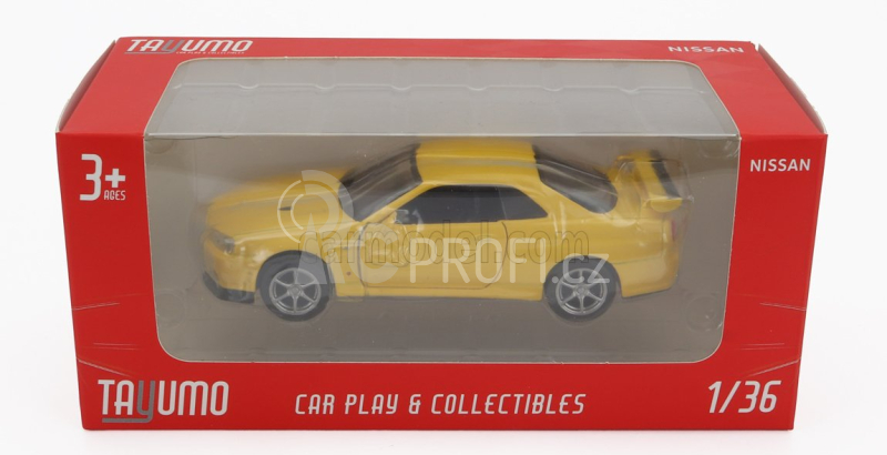 Tayumo Nissan Gt-r (r34) Coupe V-spec Ii 1999 1:36 Žlutá