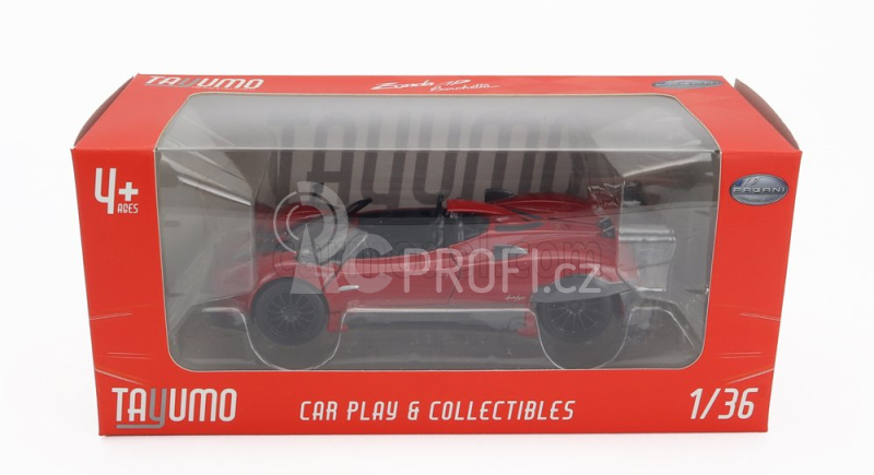 Tayumo Pagani Zonda Hp Barchetta 2018 1:36 Červená Černá