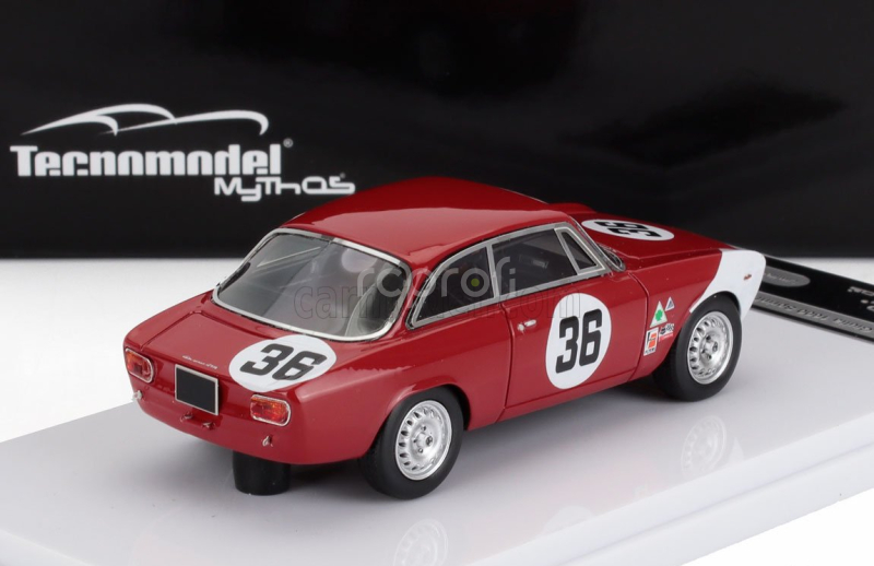 Tecnomodel Alfa romeo Giulia 1600 Sprint Gta N 36 Sebring 1966 John Rindt 1:43 Red