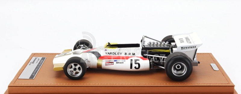 Tecnomodel BRM F1  P160 N 15 Monaco Gp 1971 Pedro Rodriguez 1:18 Bílá Červená Zlatá