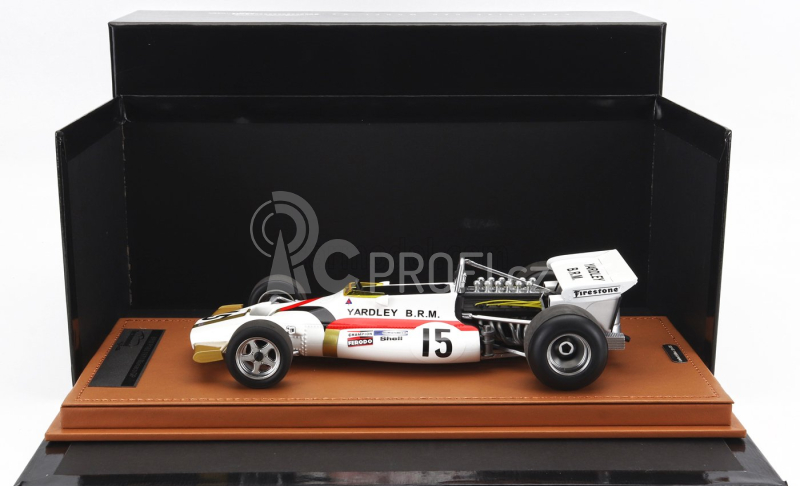 Tecnomodel BRM F1  P160 N 15 Monaco Gp 1971 Pedro Rodriguez 1:18 Bílá Červená Zlatá